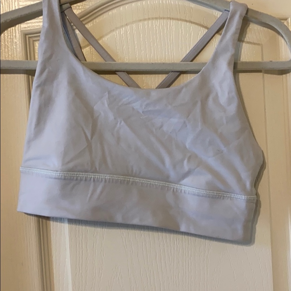 Lululemon long line energy bra, size 8, mint green
